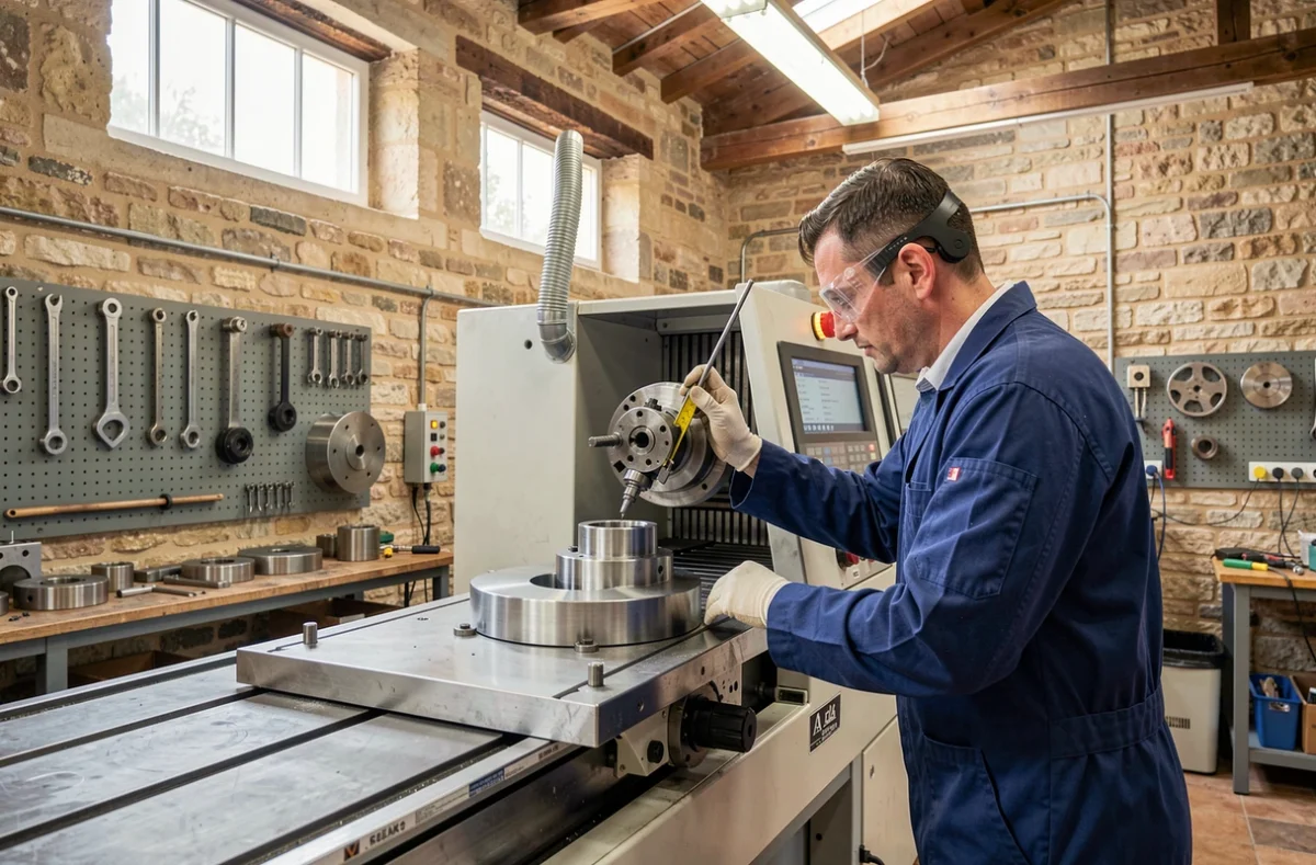 Atelier de mécanique de précision d'un sous-traitant du nucléaire