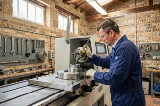 Atelier de mécanique de précision d'un sous-traitant du nucléaire
