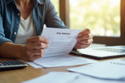 Personne soulagée déchirant un dernier relevé de prêt immobilier